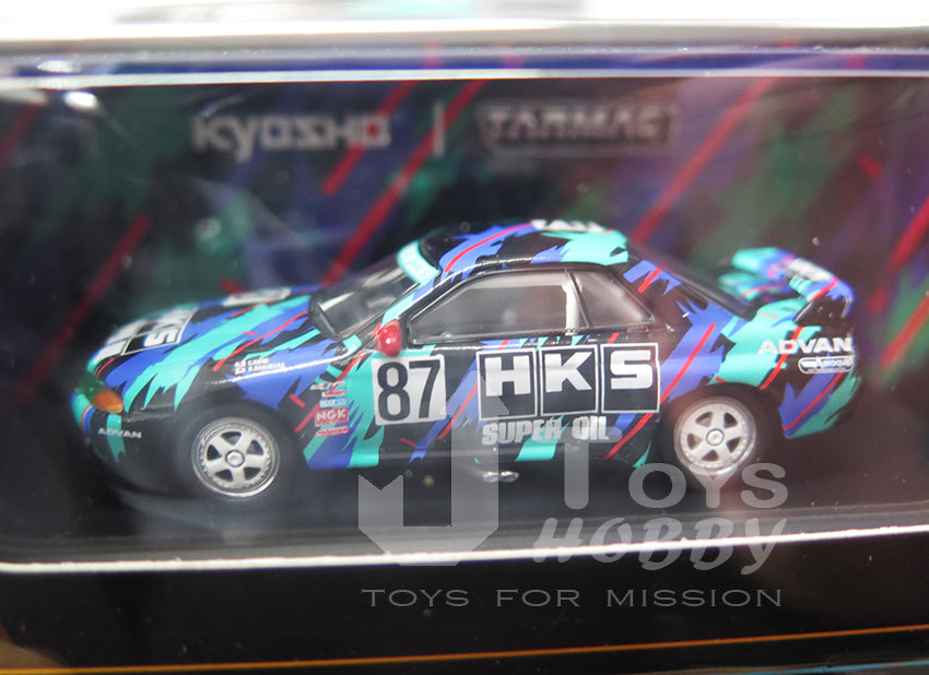 Kyosho x Tarmac Works 1/64 Nissan Skyline GT-R R32 HKS #87