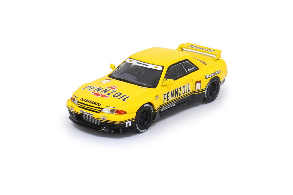INNO64 x POPRACE 1/64 Nissan Skyline GT-R R32 Pennzoil Retro