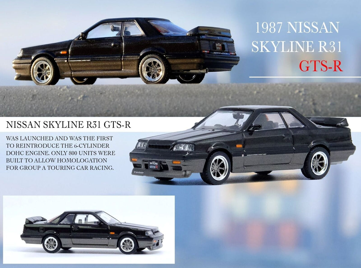 INNO64 1/64 NISSAN SKYLINE GTS-R R31 BLACK – J Toys Hobby