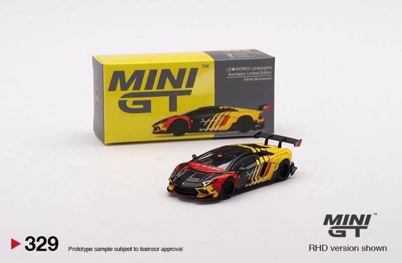 Mini GT #329 LB WORKS Lamborghini Aventador Limited Infinite – J