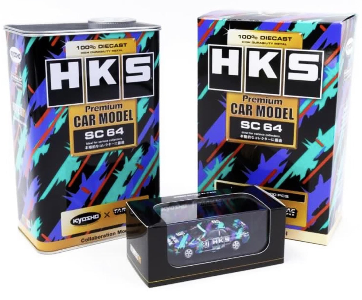 Kyosho x Tarmac Works 1/64 Nissan Skyline GT-R R32 HKS #87 with