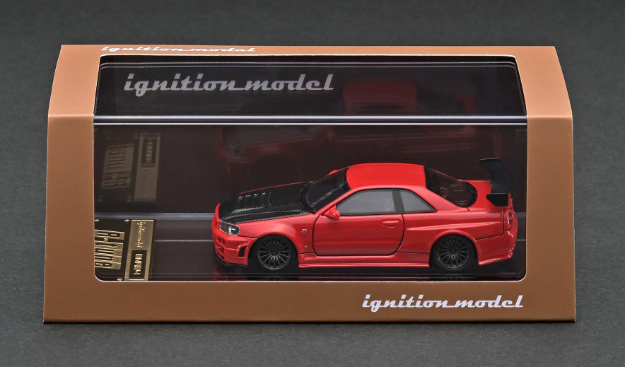 IGNITION MODEL IG 1:43 Nismo R34 GT-R R-tune Red IG2578 – J Toys Hobby