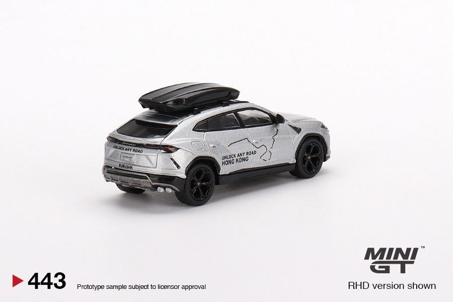 MINI GT Lamborghini Urus 香港限定 443 MINI GT #443 Lamborghini Urus UNLOCK ANY ROAD HONG KONG