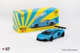 MINI GT #57 Lamborghini Aventador LB WORKS Baby Blue RHD