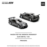 POPRACE 1:64 MAZDA RX7 RE-AMEMIYA - GUN METAL