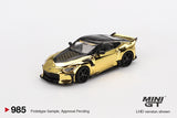 2025 MINI GT #985 Nissan Z VeilSide FFZ400 Gold Chrome