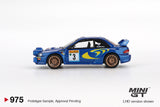 2025 MINI GT #975 Subaru Impreza WRC98 1998 Rally Monte-Carlo 3rd Place #3
