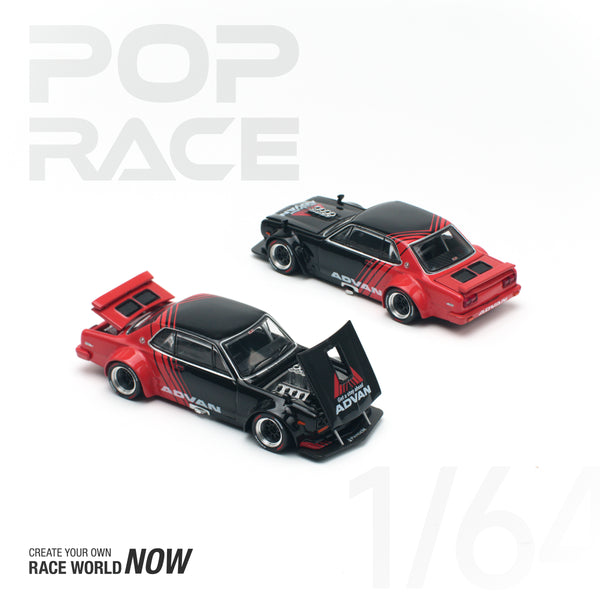 ONEUS トレカ　24 POPRACE 1:64 NISSAN SKYLINE GT-R V8 DRIFT HAKOSUKA ADVAN – J