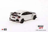 MINI GT #65 Honda Civic Type R FK8 Championship white w/ Carbon Kit & TE37 Wheel