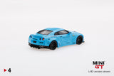 MINI GT #4 LB★WORKS Nissan GT-R (R35) Light Blue