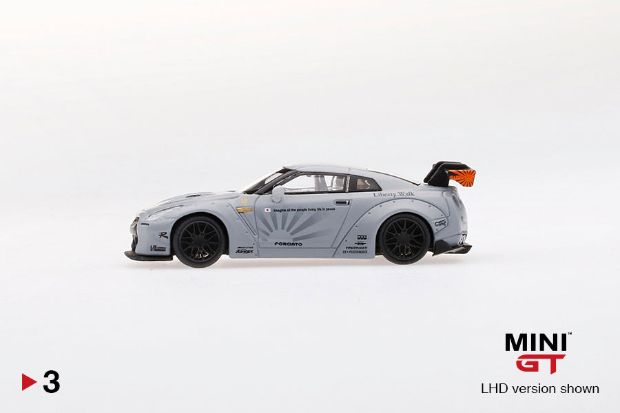 MINI GT #3 LB★WORKS Nissan GT-R (R35) Matte Grey – J Toys Hobby