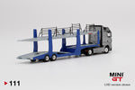 MINI GT #111 1:64 Mercedes Benz ACTROS with Car Carrier
