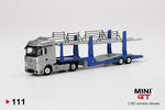 MINI GT #111 1:64 Mercedes Benz ACTROS with Car Carrier