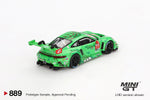 2025 MINI GT #889 Porsche 911 GT3 R #77 AO Racing 2024 IMSA Daytona 24 Hrs GTD Pro 2nd Place