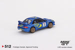 MINI GT #512 SUBARU Impreza WRC97 1997 Rally Sanremo Winner #3
