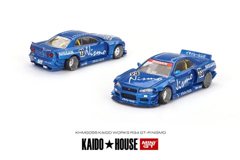 MINI GT #K055 Nissan Skyline GT-R (R34) Kaido Works V3