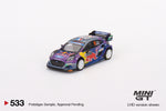 MINI GT #533 Ford Puma Rally1 #19 M-Sport Ford WRT 2022 Rally MonteCarlo Winner