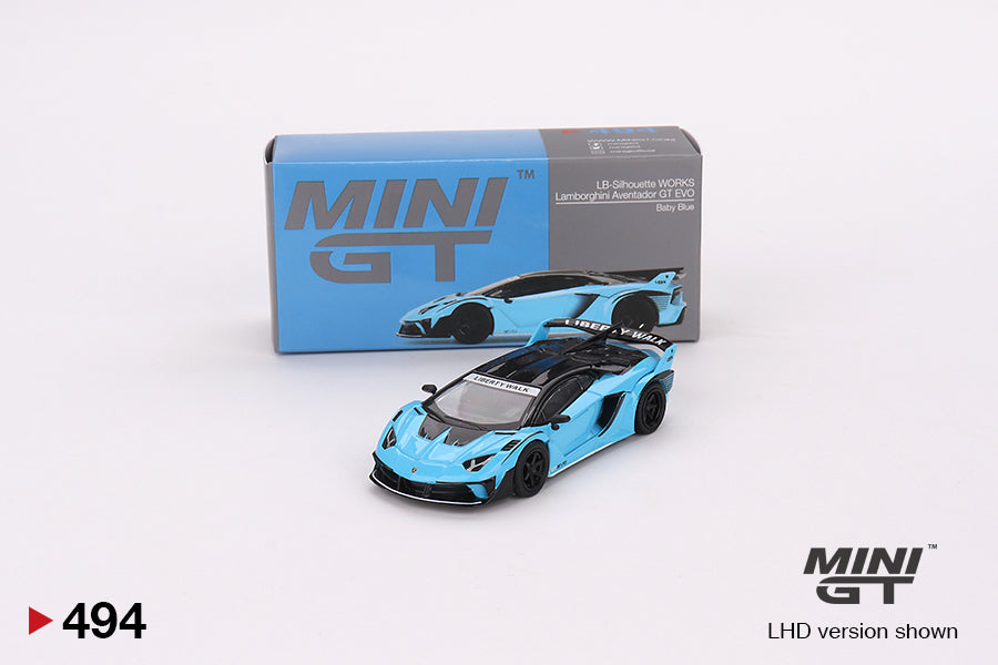 ミニカー MINI GT Lamborghini Aventador GT EVO 494 MINI GT #494 Lamborghini LB-Silhouette WORKS Aventador GT