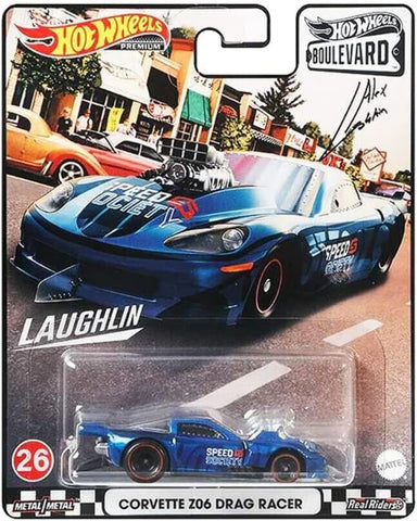 HOT WHEELS PREMIUM BOULEVARD CORVETTE Z06 DRAG RACER