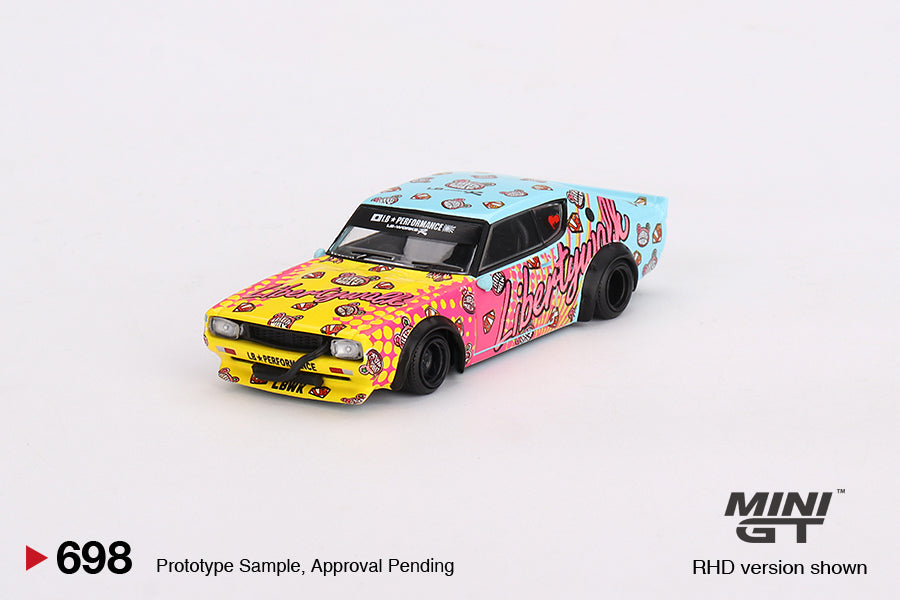 ☆未開封☆MINI GT LBWK Kenmeri＋GT-R KUMA＋RX-7 MINIGT 1:64 Skyline Kenmeri Liberty Walk LBWK KUMA alloy car