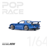 POPRACE 1:64 MAZDA RX-7 (FD3S) RE-AMEMIYA WIDEBODY METALLIC BLUE