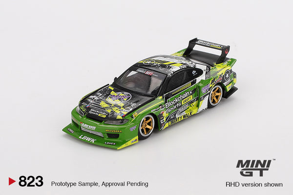 2025 MINI GT #823 Nissan LB-Super Silhouette S15 SILVIA #555 V2