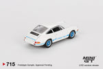 2024 MINI GT #715 Porsche 911 Carrera RS 2.7 Grand Prix White with Blue Livery