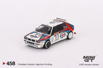 MINI GT 1/64 Lancia Delta HF 1992 Rally MonteCarlo Martini Racing Set of 4