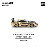 POPRACE 1:64 TOP SECRET GT300 SUPRA CHROME GOLD #277