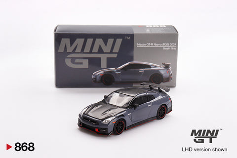 2025 MINI GT #868 Nissan GT-R R35 Nismo 2024 NISMO Stealth Gray