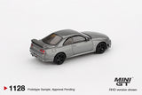 MINI GT #1128 NISSAN Skyline GT-R Dark Metal Gray (NISMO BCNR33 CRS Version)