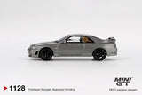 MINI GT #1128 NISSAN Skyline GT-R Dark Metal Gray (NISMO BCNR33 CRS Version)