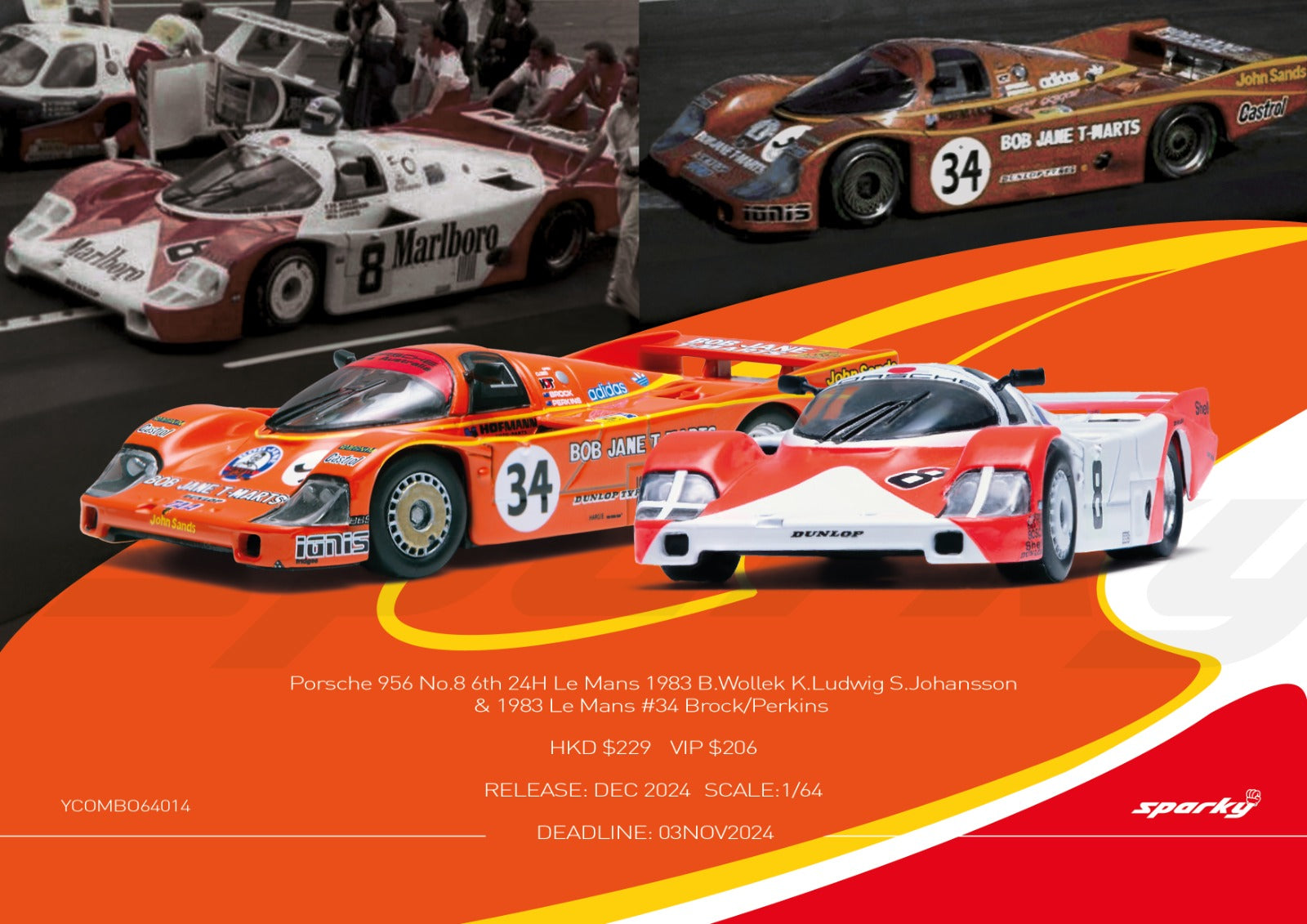 SPARK-MODEL SAM115 Scale 1/43 | PORSCHE 956 SPORTWAGEN WM N