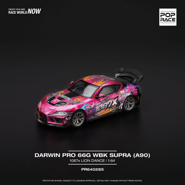 POPRACE 1:64 DARWINGPRO 66G WBK SUPRA A90 1087X LION DANCE