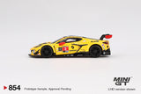 2025 MINI GT #854 Chevrolet Corvette Z06 GT3.R #3 Corvette Racing by Pratt Miller Motorsports 2024 IMSA Daytona 24 Hrs