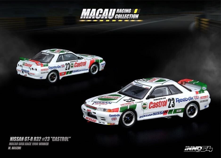 Ignition Model 1:18 Nissan Skyline GT-R (BNR32) CASTROL (#23