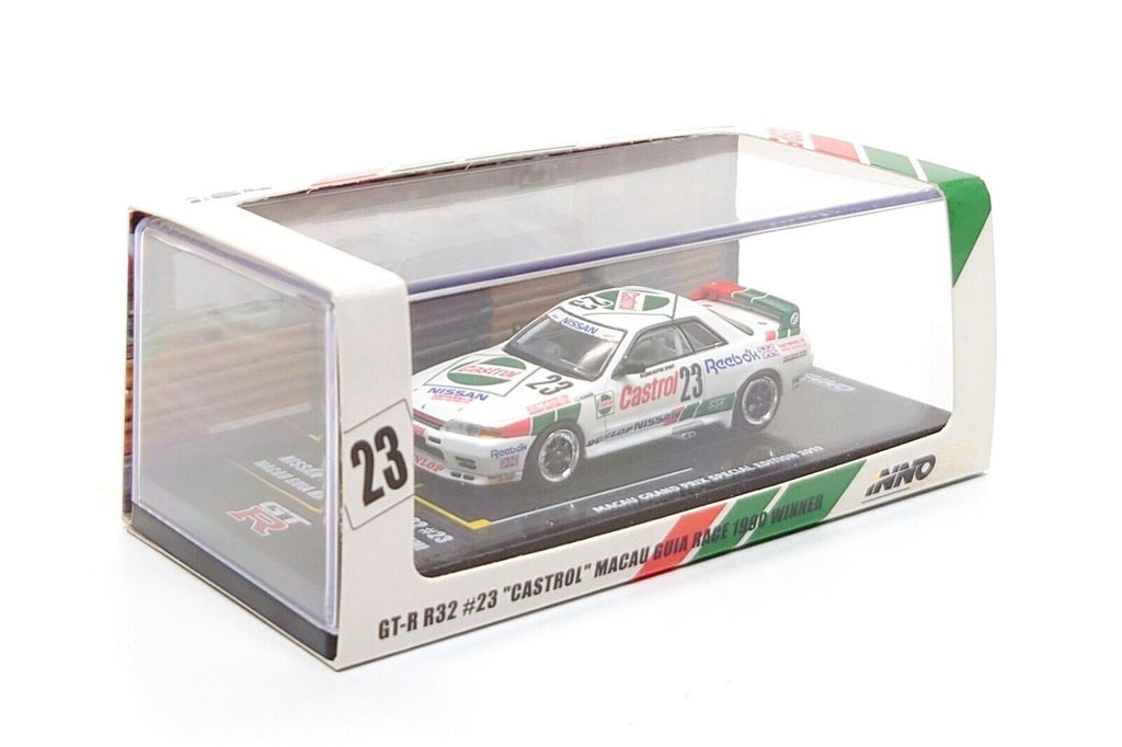 INNO64 NISSAN SKYLINE GT-R R32 #23 CASTROL Macau Special