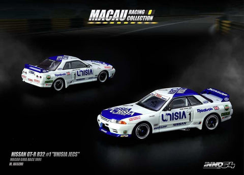 INNO64 NISSAN SKYLINE GT-R R32 #1 UNISIA JECS Macau GUIA RACE 1991