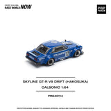POPRACE 1:64 #114 Skyline GTR V8 Drift HAKOSUKA Calsonic