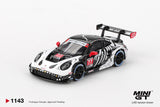 MINI GT #1143 Porsche 911 GT3 R #77 AO Racing 2025 IMSA Petit Le Mans