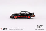MINI GT #688 Porsche 911 Carrera RS 2.7 Black with Red Livery