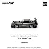 POPRACE 1:64 MAZDA RX7 RE-AMEMIYA - GUN METAL