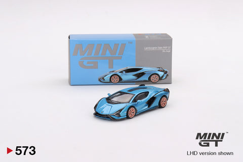 MINI GT #573 Lamborghini Sián FKP 37 Blu Aegir