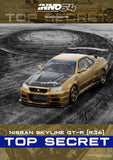 INNO64 Nissan Skyline GT-R R34 Top Secret Gold