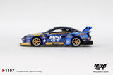 MINI GT #1157 Nissan Silvia (S15) LB-Super Silhouette #555 Team MINI GT Liberty Walk 2025 Formula Drift