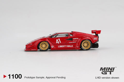 Kyosho 1:18 Lamborghini Countach LP500S Année de construction 1982 rouge 08320B2 modèle voiture Kyosho 1:18 Lamborghini Countach LP500S Année de construction 1982 rouge 08320B2 modèle voiture