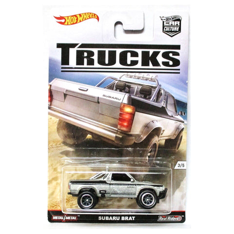 HOT WHEELS CAR CULTURE TRUCKS SUBARU BRAT SILVER 3/5