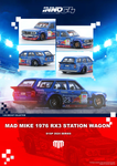 INNO64 Mad Mink 1976 Mazda RX3 Station Wagon - D1GP 2024 Series
