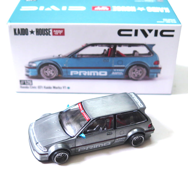 MINIGT 街道ハウス　Honda Civic (EG) チェイス CHASE] KAIDO HOUSE MINI GT HONDA CIVIC EF V1 GREEN CHASE