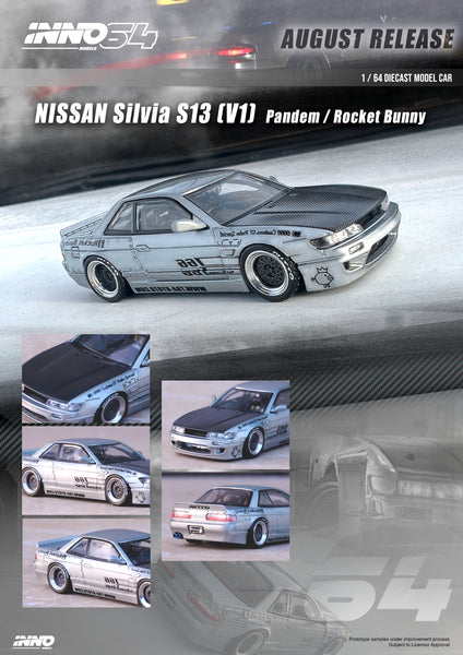 INNO 64 NISSAN SILVIA S13 Pandem 2台セット IN64-S13V1-SIL_4_600x600.jpg?v
